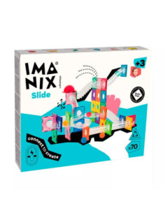 Imanix Tobogán Magnético 70 Piezas | Circuito de canicas magnético