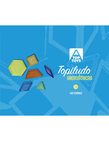 Topiludo Conjunt 6 formes geomètriques translúcides 140 peces