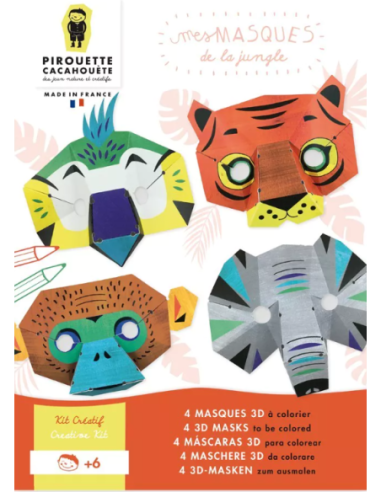 Kit creatiu de màscares de la selva