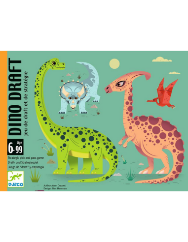 Dino Draft Djeco | Juego de cartas de estrategia y draft