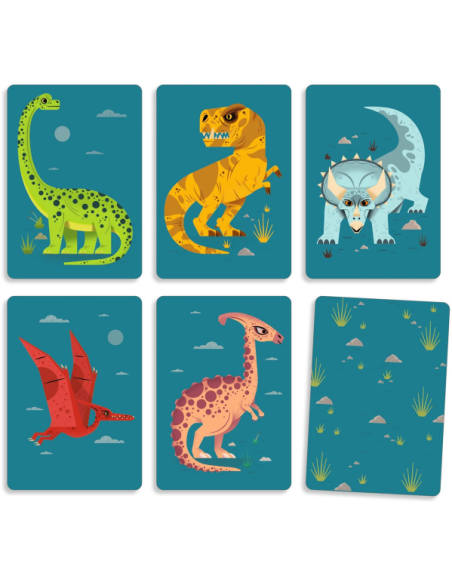 Dino Draft Djeco | Juego de cartas de estrategia y draft