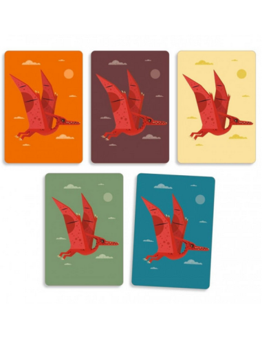 Dino Draft Djeco | Juego de cartas de estrategia y draft
