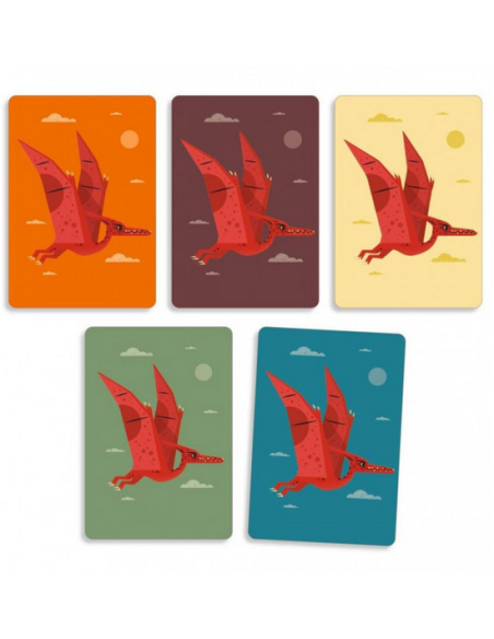 Dino Draft Djeco | Juego de cartas de estrategia y draft