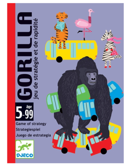 Gorilla Djeco | Juego de cartas de velocidad y estrategia