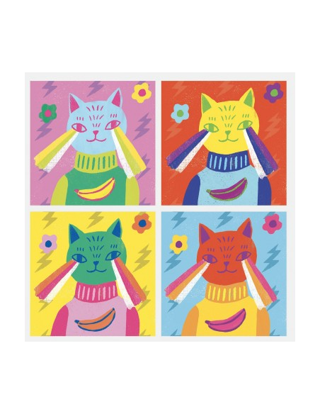 Joc de manualitats collage Inspired by Andy Warhol de Djeco