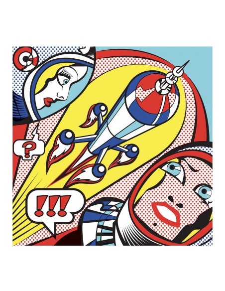 Joc de manualitats per pintar amb calcamanies Inspired by Roy Lichtenstein de Djeco