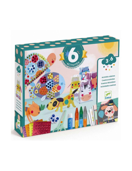 Set Creativo 6 Actividades Djeco | Manualidades de animales