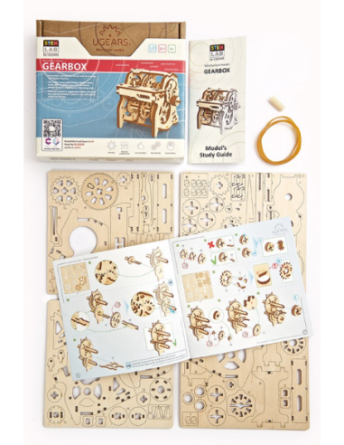 Maqueta de fusta Gearbox (caixa de canvis) d'UGEARS