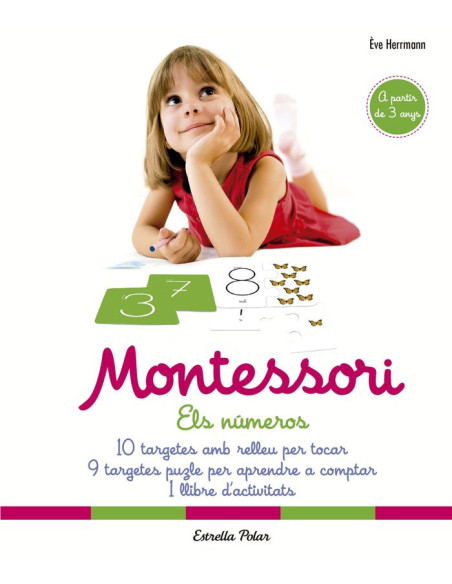 Montessori Els números | Llibre educatiu amb material manipulatiu