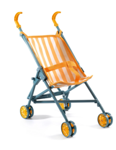Silla de Paseo para Muñecas Sunshine Pomea Djeco | Cochecito 54 cm