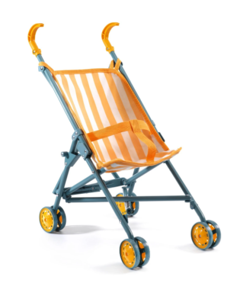 Silla de Paseo para Muñecas Sunshine Pomea Djeco | Cochecito 54 cm