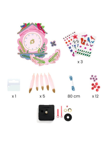 DIY Rellotge Cucut Djeco | Kit creatiu per crear un rellotge