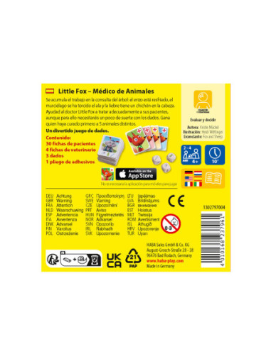 Little fox, Médico de animales d'HABA