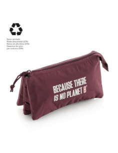 Estoig triple ecoalf color burdeus