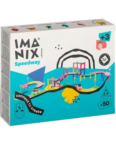 Imanix Pista de Carreres 50 Peces | Construcció magnètica STEAM