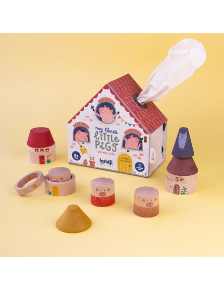 My 3 Little Pigs Londji | Joguina de fusta +2 anys