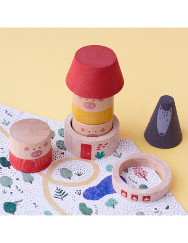 My 3 Little Pigs Londji | Juguete de madera +2 años