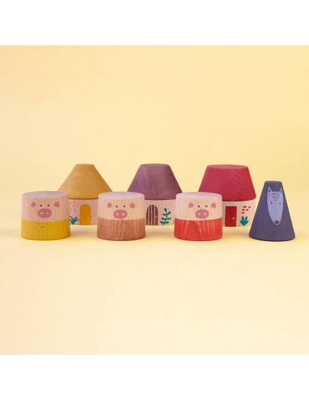 My 3 Little Pigs Londji | Juguete de madera +2 años