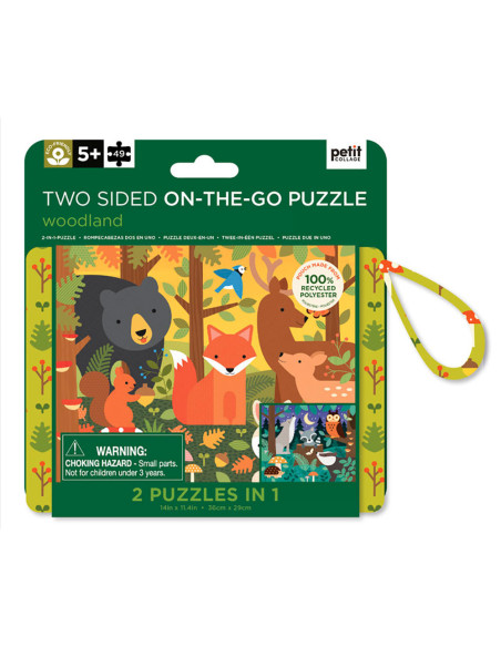 Puzzle de viatje 2 en 1 Woodland