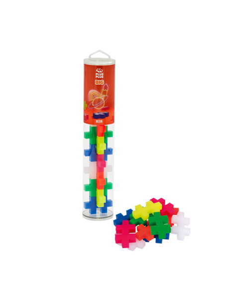 Tub de 15 peces Big Neon de Plus Plus