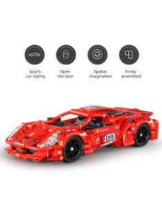 Coche de Carreras Rojo iMMaster 437 Piezas | Juego de construcción 2