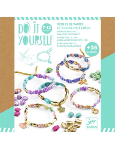 DIY Pulseras Elegantes y Doradas Djeco | Kit creativo de bisutería