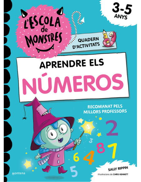 Aprendre els números Escola de Monstres | Quadern infantil