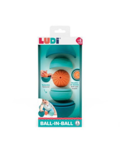Ball in Ball Ludi | Pilotes sensorials de silicona per a nadons