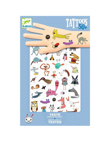 Tatuatges petites criatures de DJECO