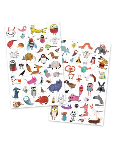 Tatuatges petites criatures de DJECO