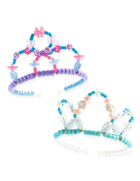 Perles duo de tiares blau de DJECO