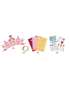 DIY Diademas para decorar Princesas de Djeco es una actividad creativa que permite a los niños convertirse en auténticos diseñad 2