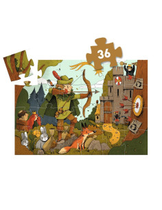 Puzzle silueta Robin Hood de DJECO 2