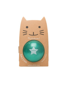 Pelota Glitter Ratatam verde 15 cm | Pelota con purpurina
