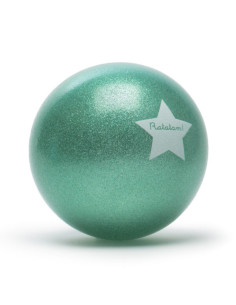 Pelota Glitter Ratatam verde 15 cm | Pelota con purpurina 2