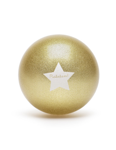 Pilota glitter daurada ratatam  15 cm