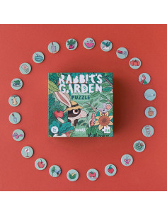 Puzzle Rabbit's Garden Londji | 24 peces +3 anys
