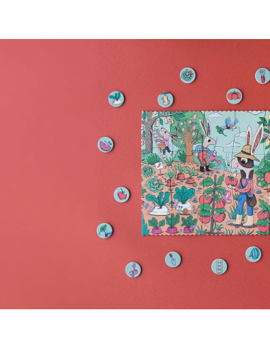 Puzzle Rabbit's Garden Londji | 24 piezas +3 años