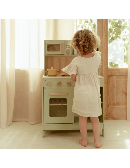 Cuineta de fusta color menta Little Dutch | Cuina infantil | A Joc Lent