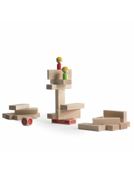 Palazzo Pazzo juego construcción madera Milaniwood – juego equilibrio | A Joc Lent