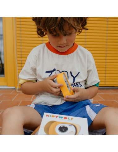 KidyCam groc mostassa Kidywolf | Càmera de fotos infantil resistent | A Joc Lent