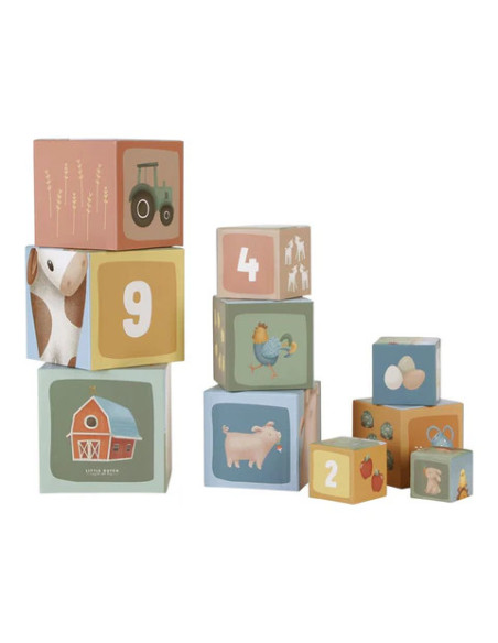Blocs apilables de cartró – Little Farm – Little Dutch