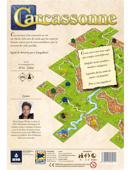 Carcassonne (en català) | Joc d’estratègia i col·locació de llosetes | A Joc Lent