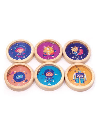 Wooden Balance Game Space – Joc d’equilibri temàtica espai
