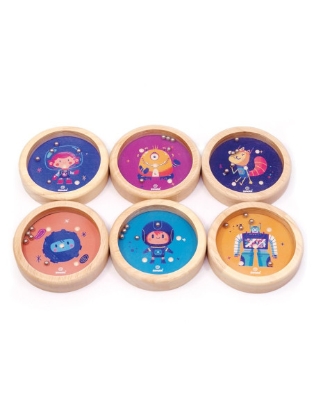 Wooden Balance Game Space – Joc d’equilibri temàtica espai
