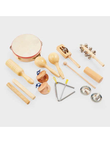 Set de percussió infantil | Instruments musicals de fusta i metall | A Joc Lent