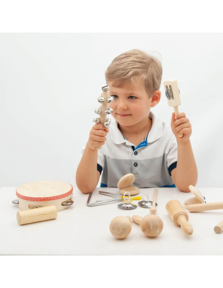 Set de percussió infantil | Instruments musicals de fusta i metall | A Joc Lent