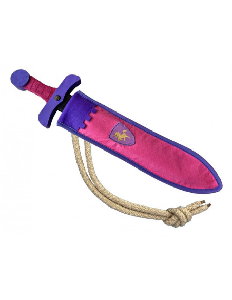 Espasa Softik Kamelot rosa amb funda d’unicorn | Espasa infantil segura | A Joc Len