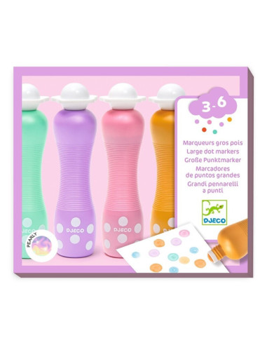 Rotuladores de Puntos Grandes Pearly | Rotuladores creativos infantiles | A Joc Lent