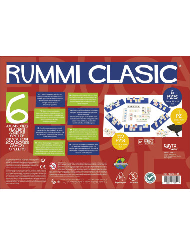 RummiClàssic 6 jugadors | Joc de taula d’estratègia familiar